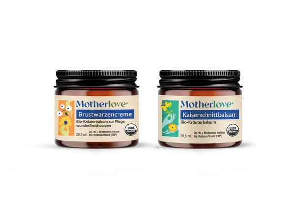 Motherlove Brustwarzencreme und Kaiserschnittbalsam