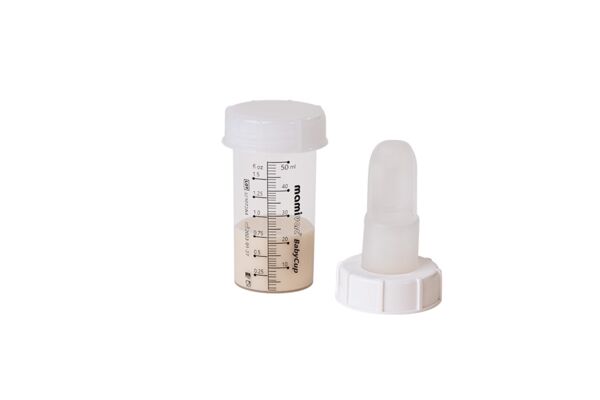 mamivac Babycup mit 50 ml Flasche