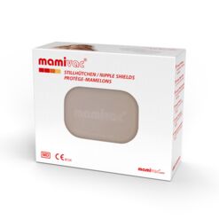 Emballage avec fenêtre de contrôle des protège-mamelons mamivac®