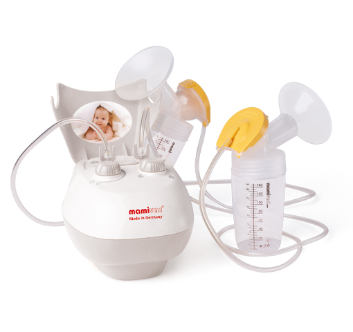 mamivac Lactive mit 2 angeschlossenen Pumpsets