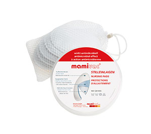 mamivac® Stilleinlagen aus Mikrofaser mit Waschbeutel und Aufbewahrungsbox